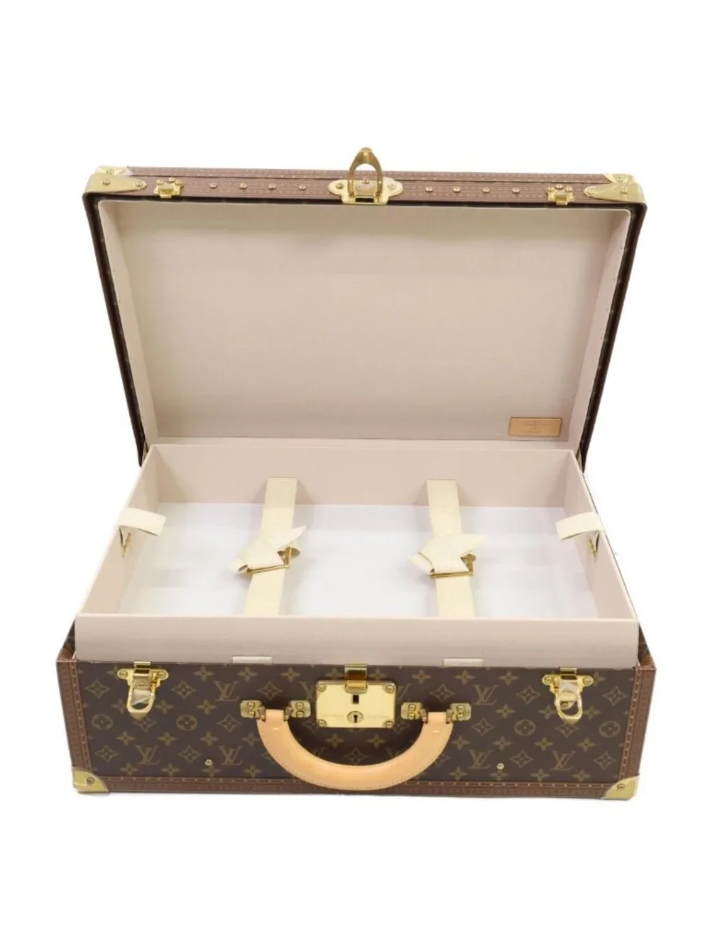Louis Vuitton Monogram Alzer 55 Trunk Case with Dividers